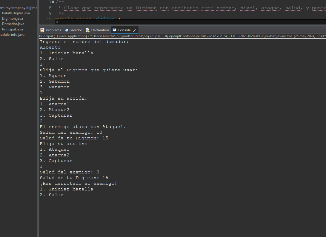 Juego Digimon (Java)